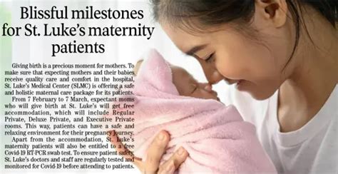Blissful milestones for St. Luke’s maternity patients.